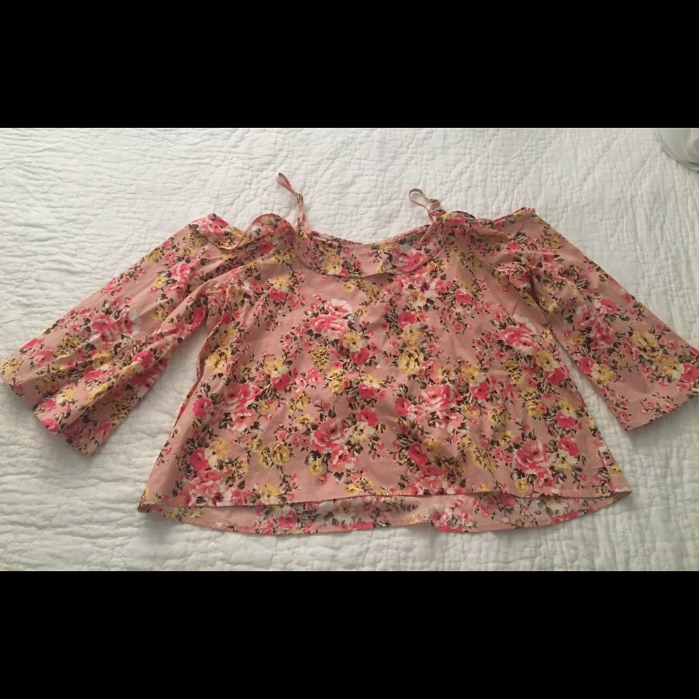 Purple Snow pink Floral Top